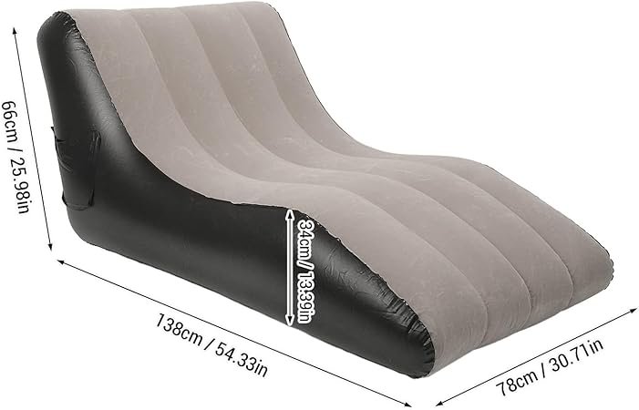 Silla de Sofá Inflable PVC Flocked